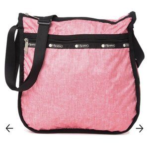 Women's LeSportSac Pink Rebecca Top Zip Hobo - Dahlia Denim
